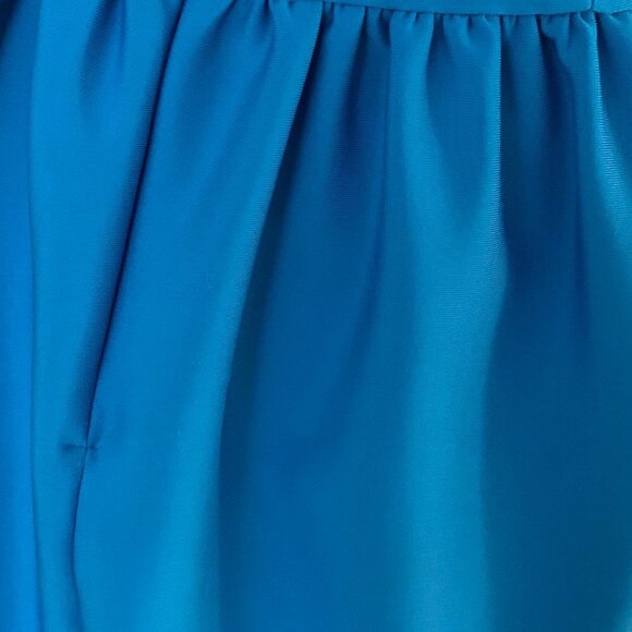 TOPSHOP Scuba Skater Dress in Turquoise Blue - Picture 7 of 8